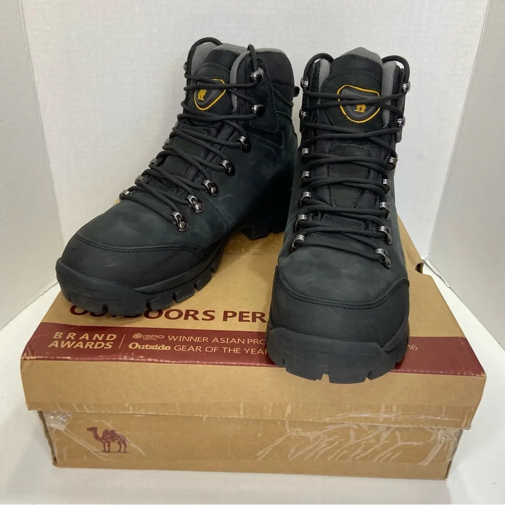 CAMEL CROWN Outdoor Mid Hiker Leather Boots New